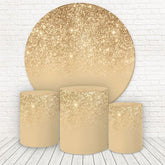 Lofaris Gold Glitter Backdrop Kit For Birthday Party Decoration